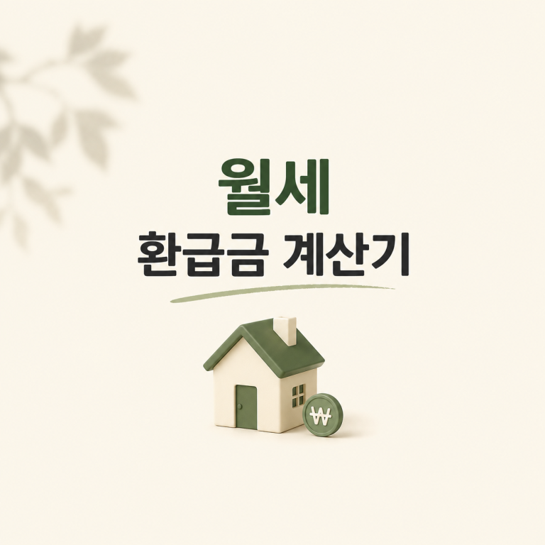 월세 환급금 계산기