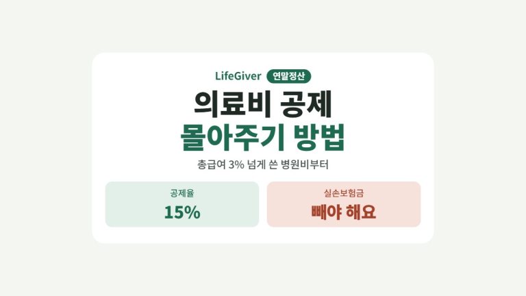연말정산 의료비 공제 몰아주기 썸네일